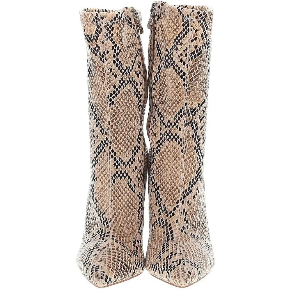 ASOS Simmi London Tiana snake effect stiletto boots US 6